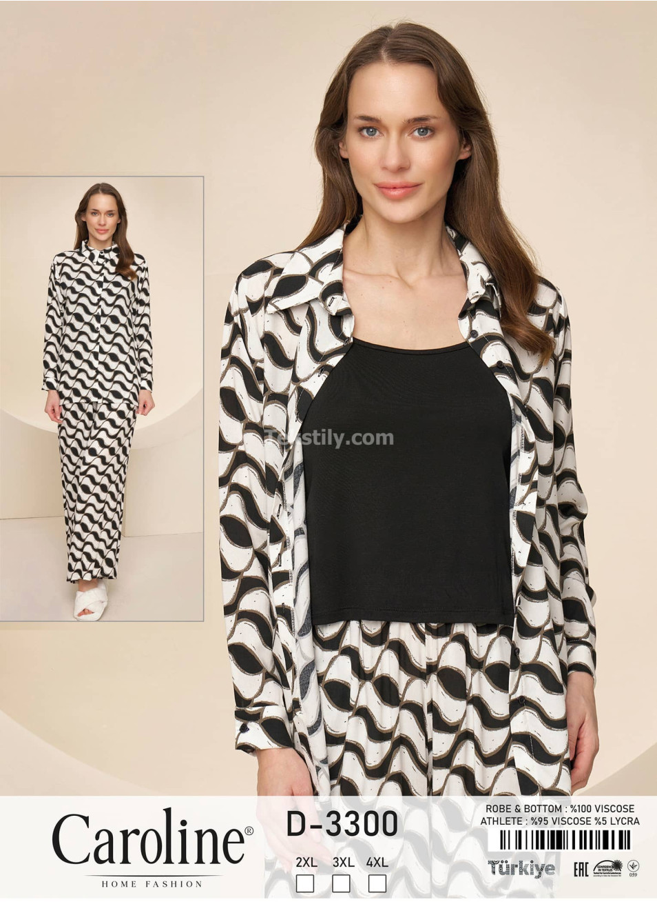 Женский Комплект с Брюками Caroline 3-KA (2XL+3XL+4XL)