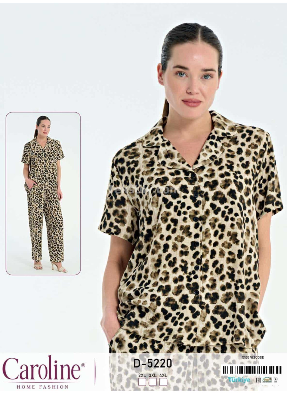 Женская Пижамa Caroline (2XL+3XL+4XL)