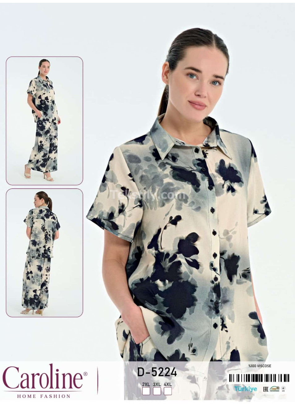 Женская Пижамa Caroline (2XL+3XL+4XL)