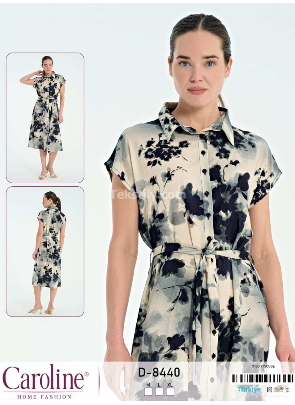 Женский домашний халат Caroline (M+L+XL)