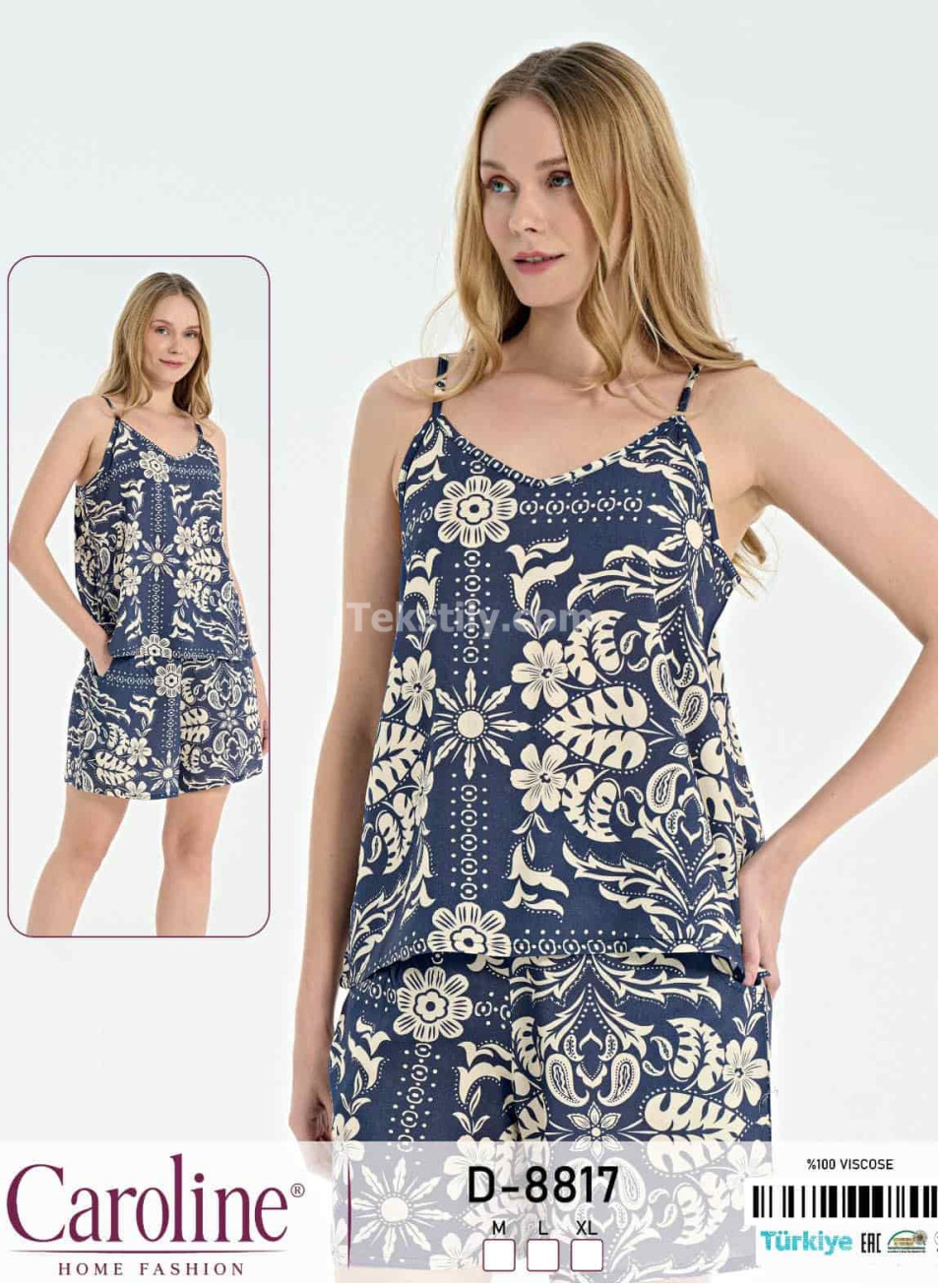 Женский Комплект с Шортами Caroline (M+L+XL) 