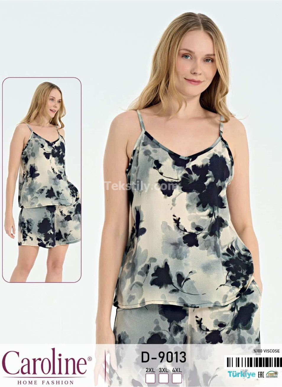 Женский Комплект с Шортами Caroline (2XL+3XL+4XL)