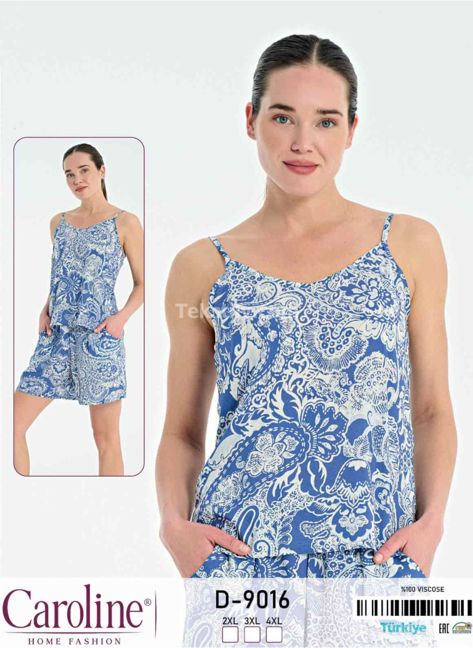Женский Комплект с Шортами Caroline (2XL+3XL+4XL)