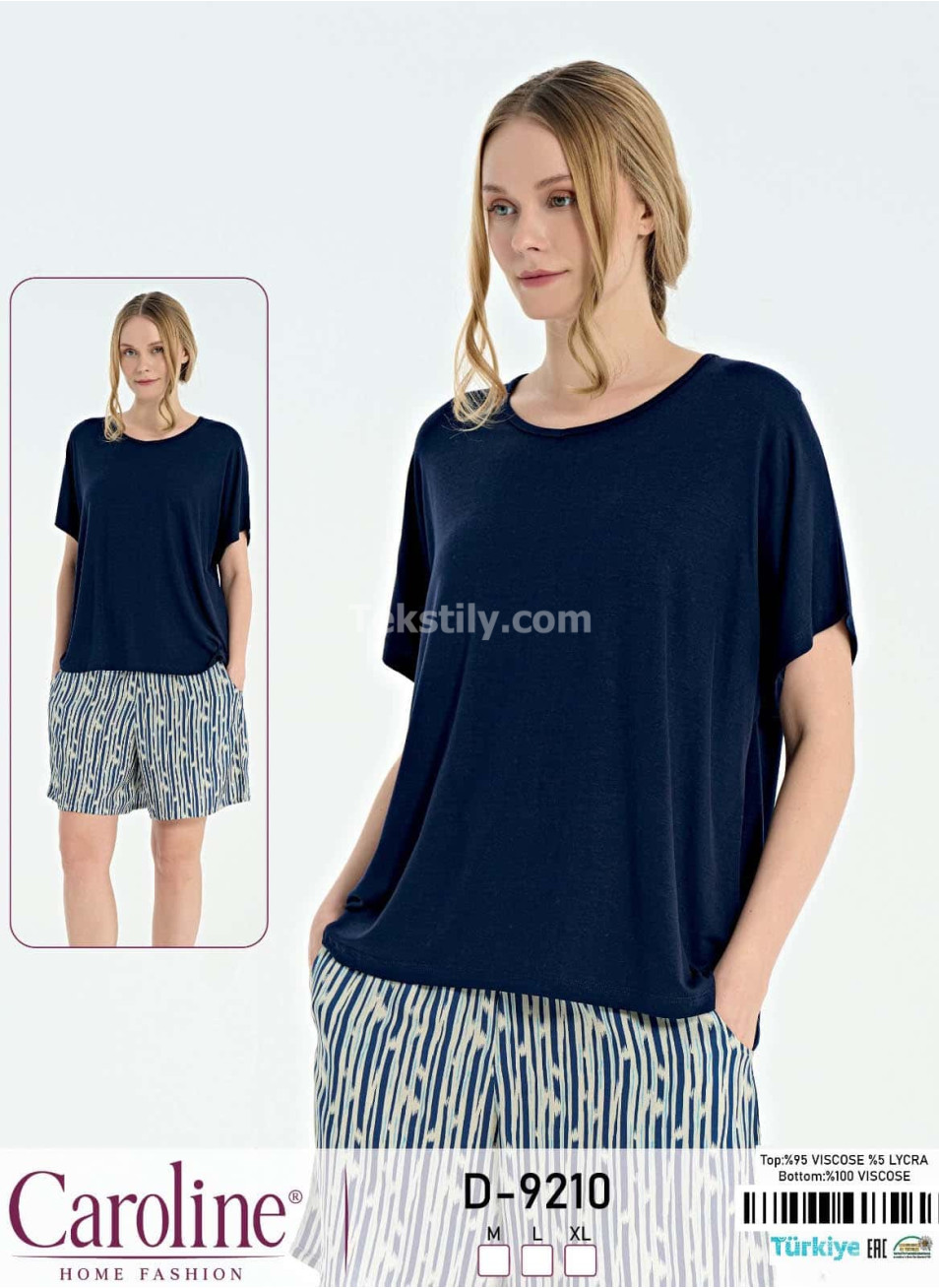 Женский Комплект с Шортами Caroline (M+L+XL) 