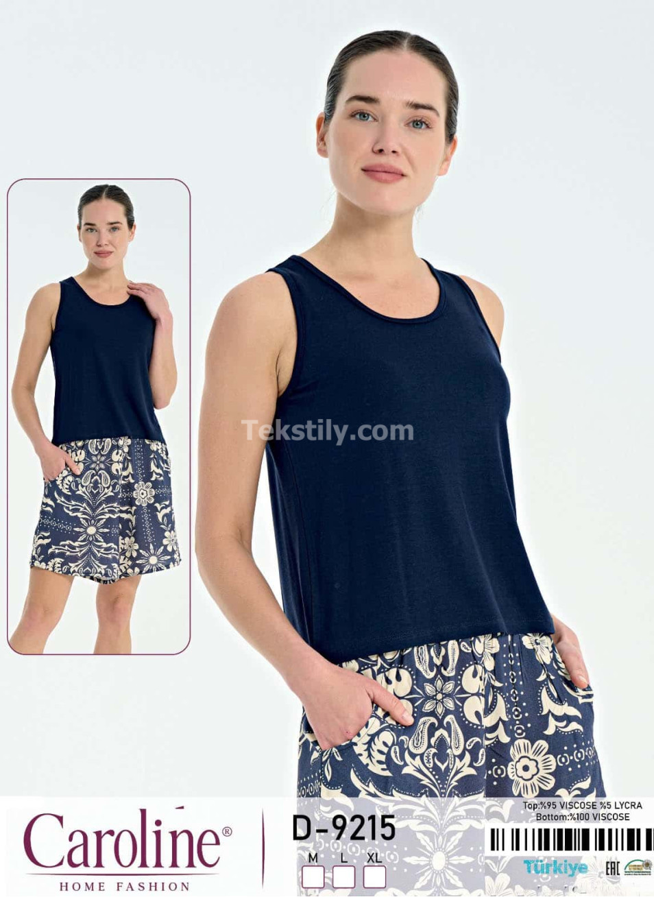 Женский Комплект с Шортами Caroline (M+L+XL) 