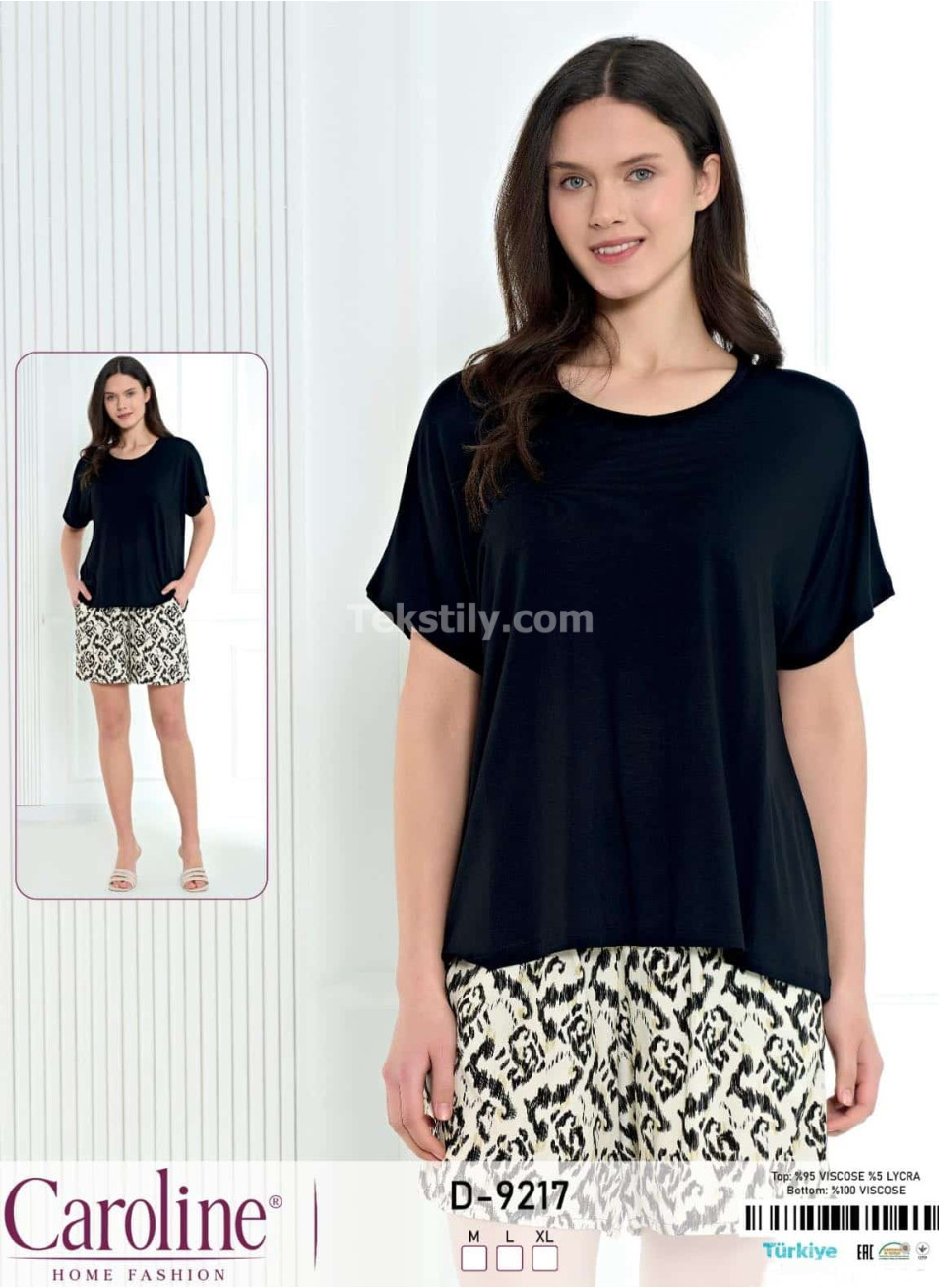 Женский Комплект с Шортами Caroline (M+L+XL) 