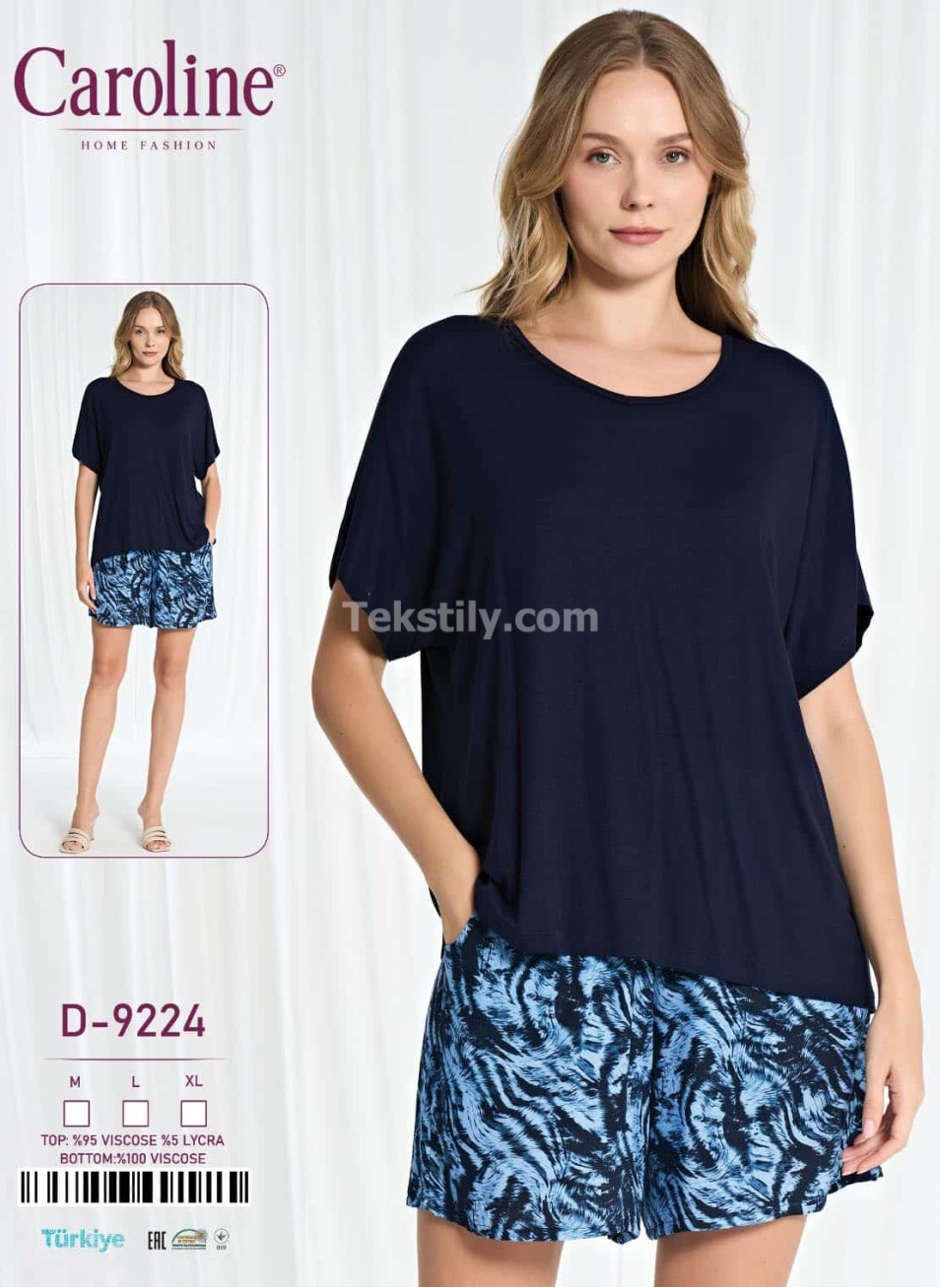 Женский Комплект с Шортами Caroline (M+L+XL) 