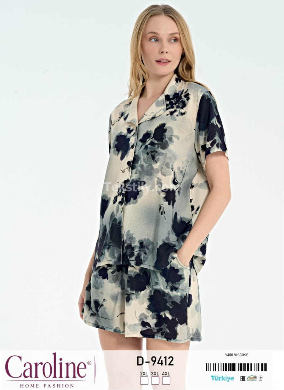 Женский Комплект с Шортами Caroline (2XL+3XL+4XL)