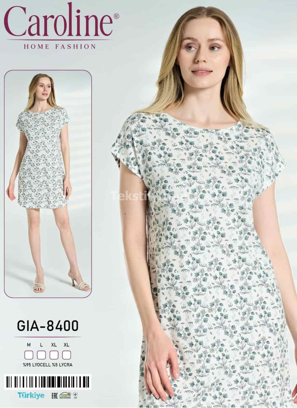 Женская Ночная Сорочка Caroline (M+L+XL+XL)