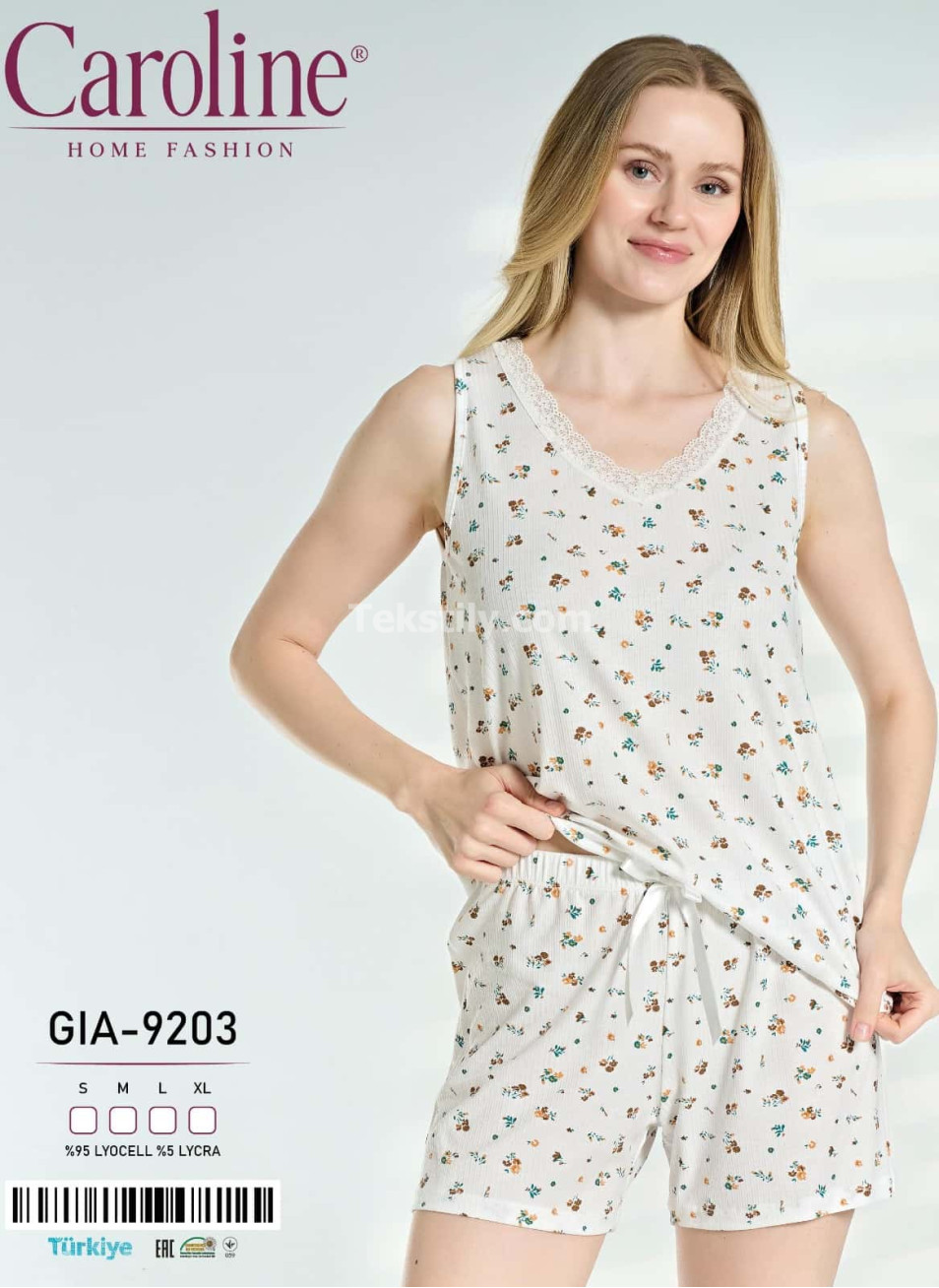 Женский Комплект с Шортами Caroline (S+M+L+XL)