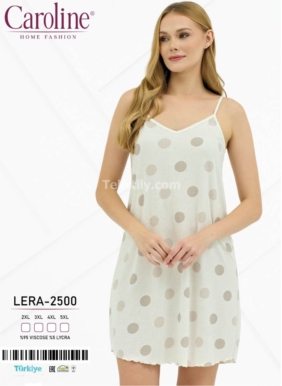 Женская Ночная Сорочка Caroline (2XL+3XL+4XL+5XL)