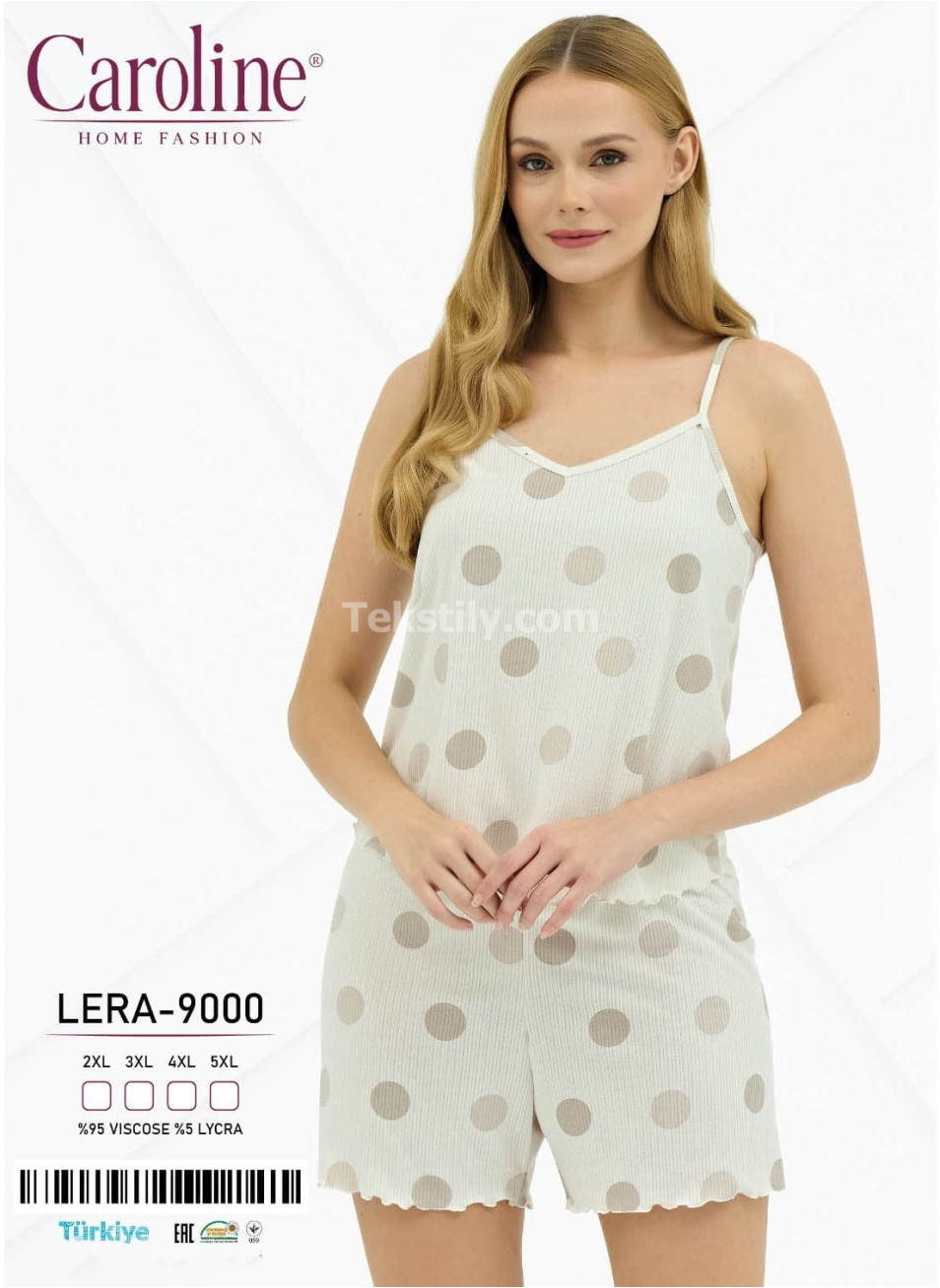 Женский Комплект с Шортами Caroline (2XL+3XL+4XL+5XL)