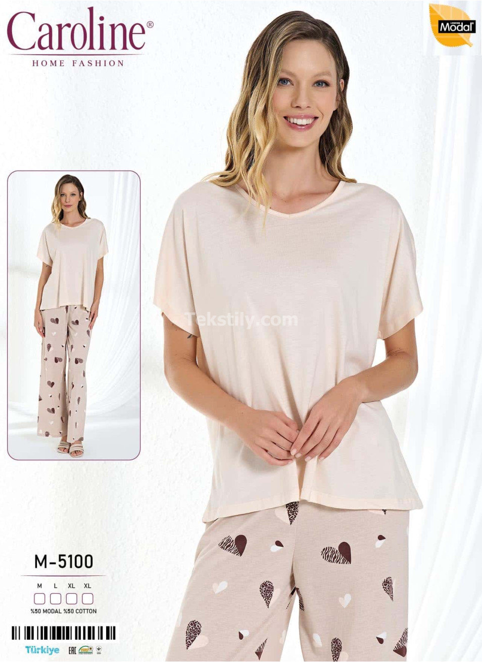 Женская Пижамa Caroline (M+L+XL+XL) 
