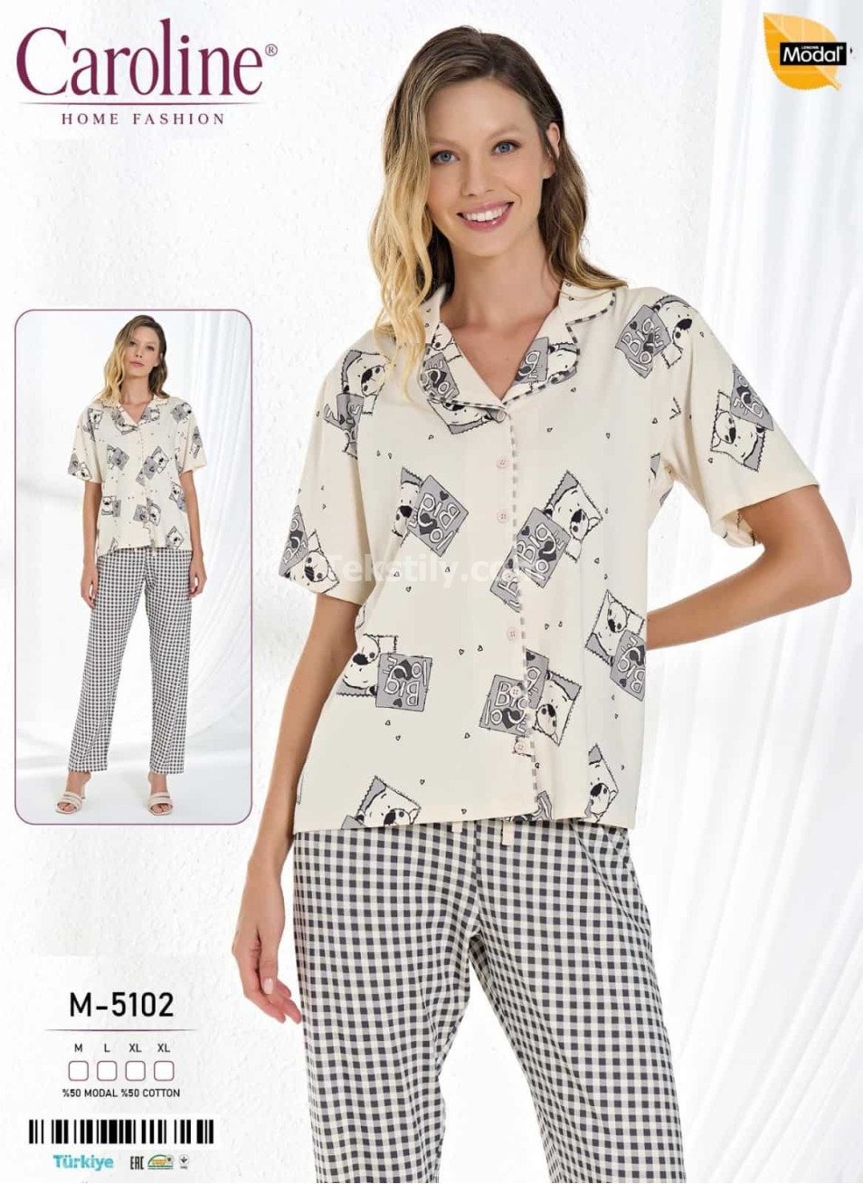 Женская Пижамa Caroline (M+L+XL+XL) 