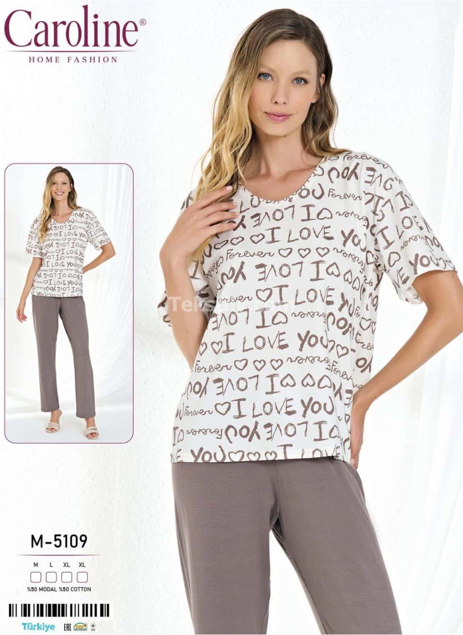 Женская Пижамa Caroline (M+L+XL+XL) 