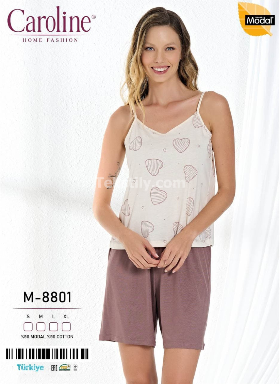 Женский Комплект с Шортами Caroline (S+M+L+XL)