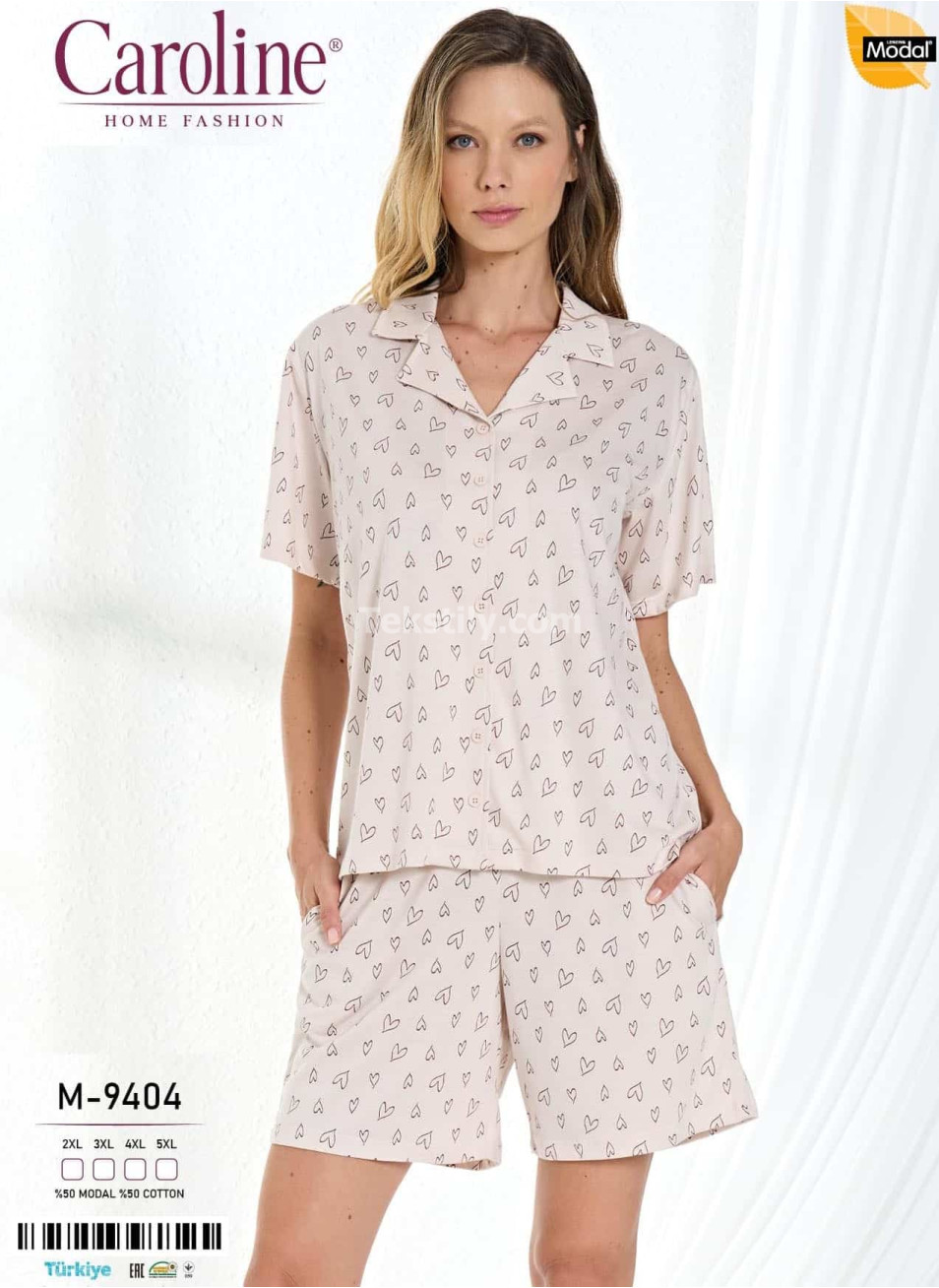 Женский Комплект с Шортами Caroline (2XL+3XL+4XL+5XL)
