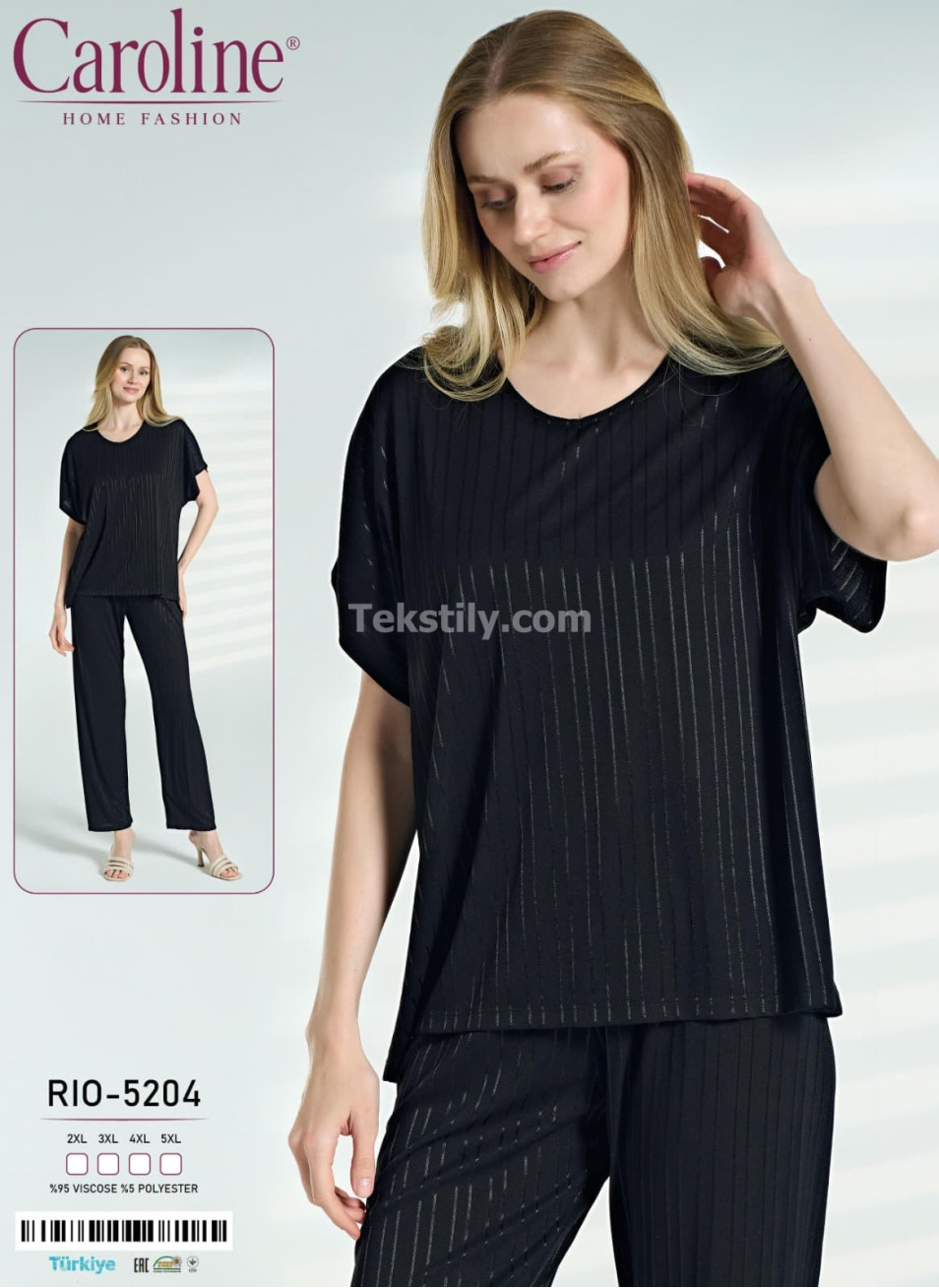 Женская Пижамa Caroline (2XL+3XL+4XL+5XL) 