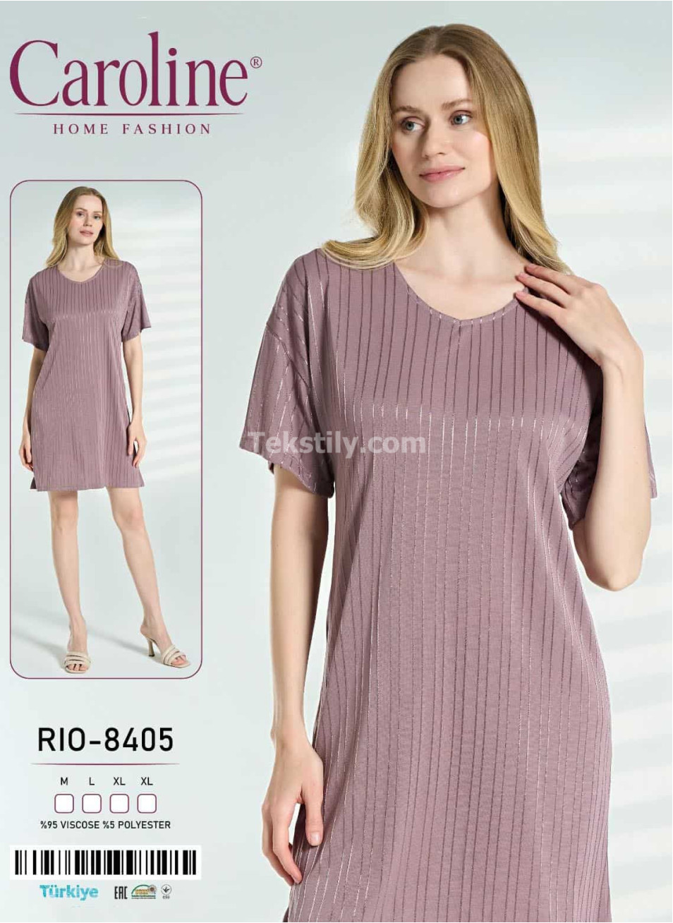 Женская Ночная Сорочка Caroline (M+L+XL+XL)