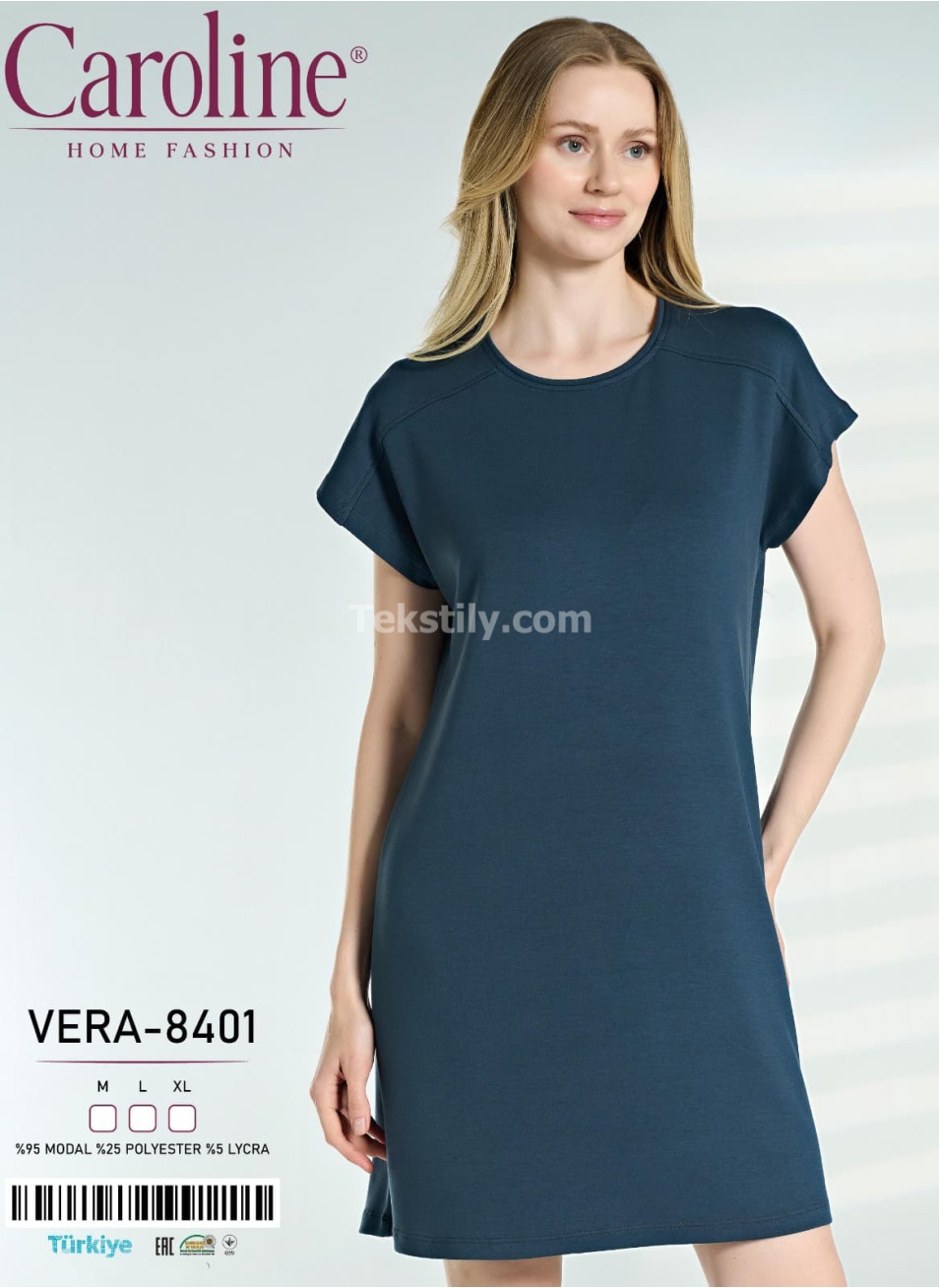 Ночная Женская Сорочка Caroline (M+L+XL) 
