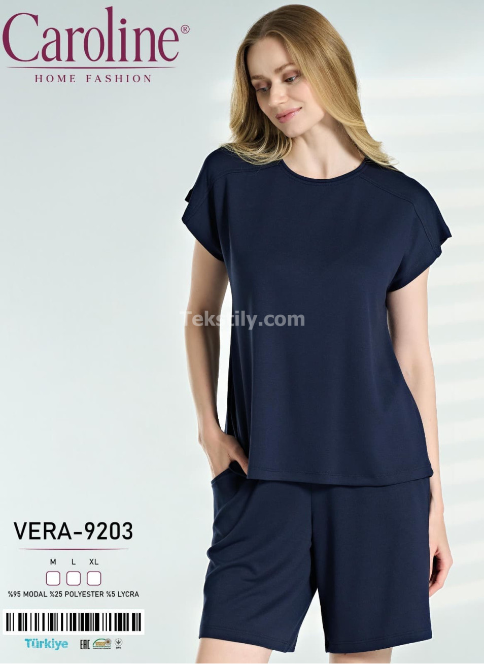 Женский Комплект с Шортами Caroline (M+L+XL) 