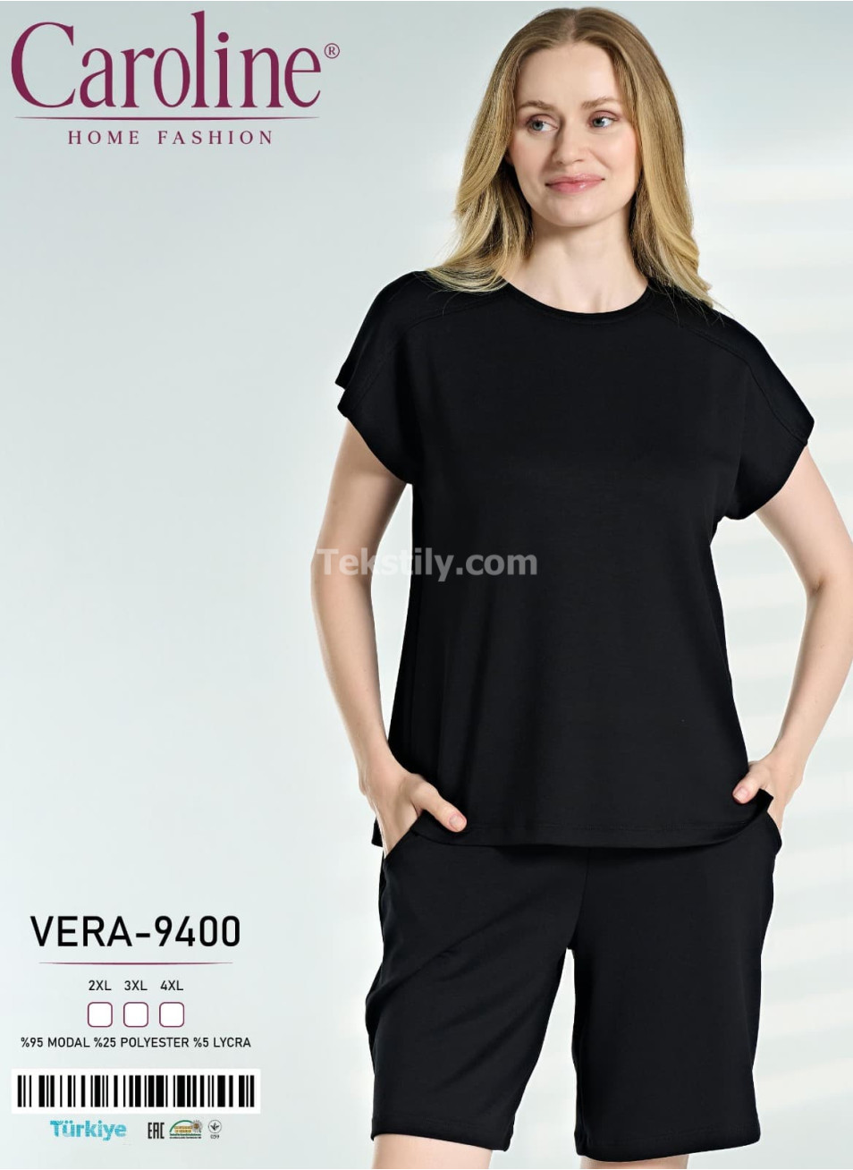Женский Комплект с Шортами Caroline (2XL+3XL+4XL)