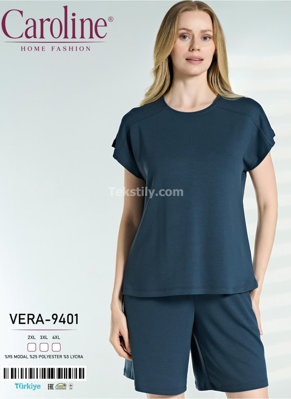 Женский Комплект с Шортами Caroline (2XL+3XL+4XL)