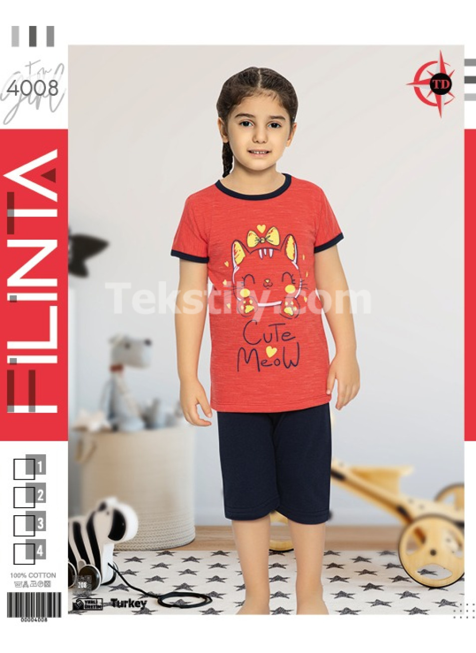 Детская пижама для девочек FILINTA