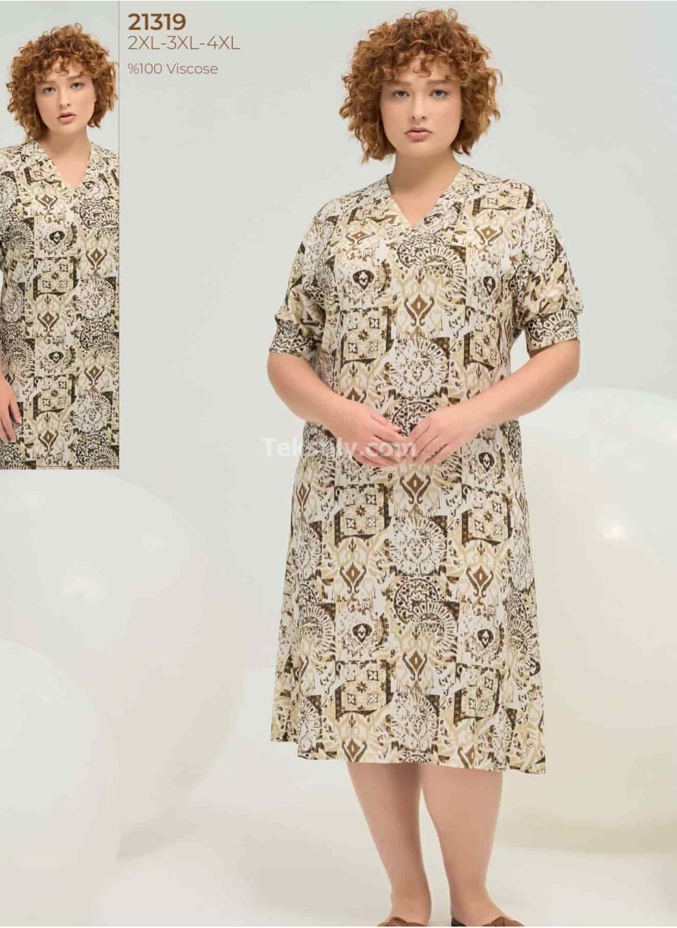 Женское Платье Gizzey 2025 (2XL+3XL+4XL)