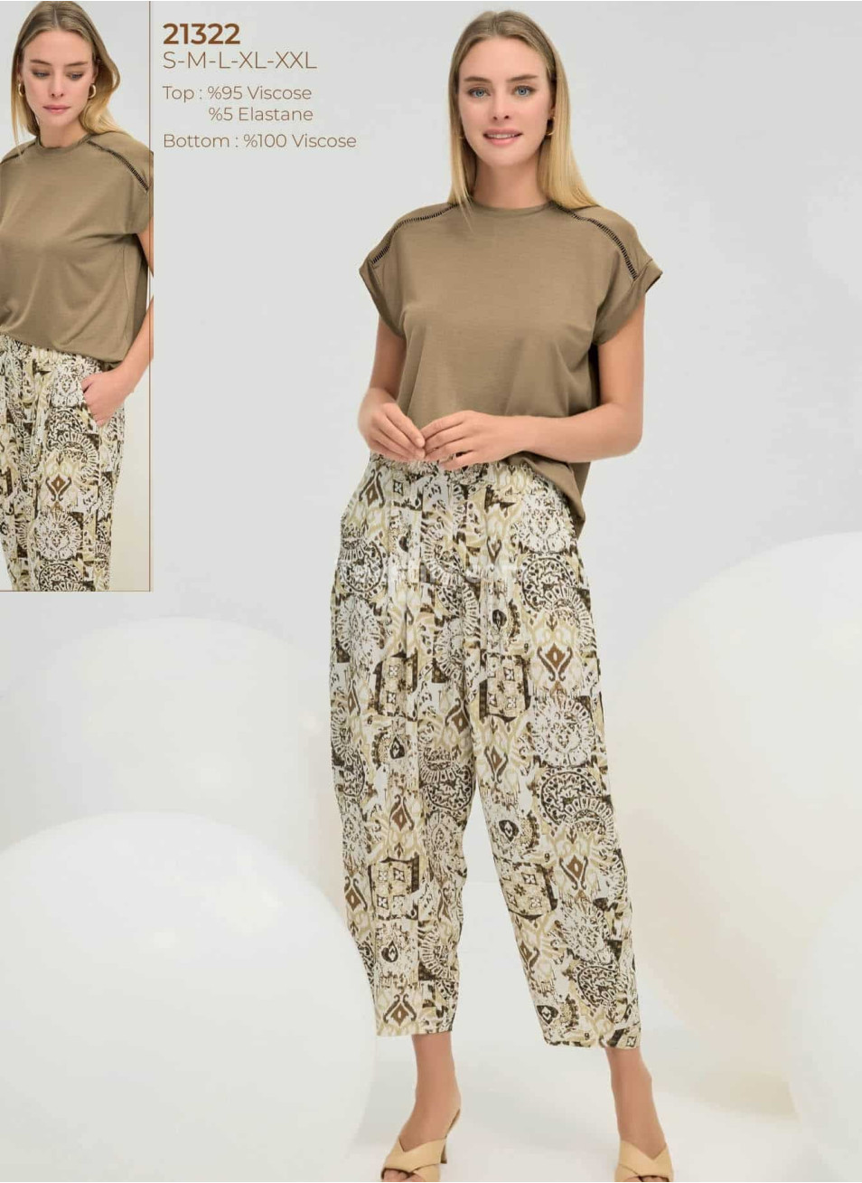 Женский комплект с брюками Gezzey 2025 (S+M+L+XL+2XL) 