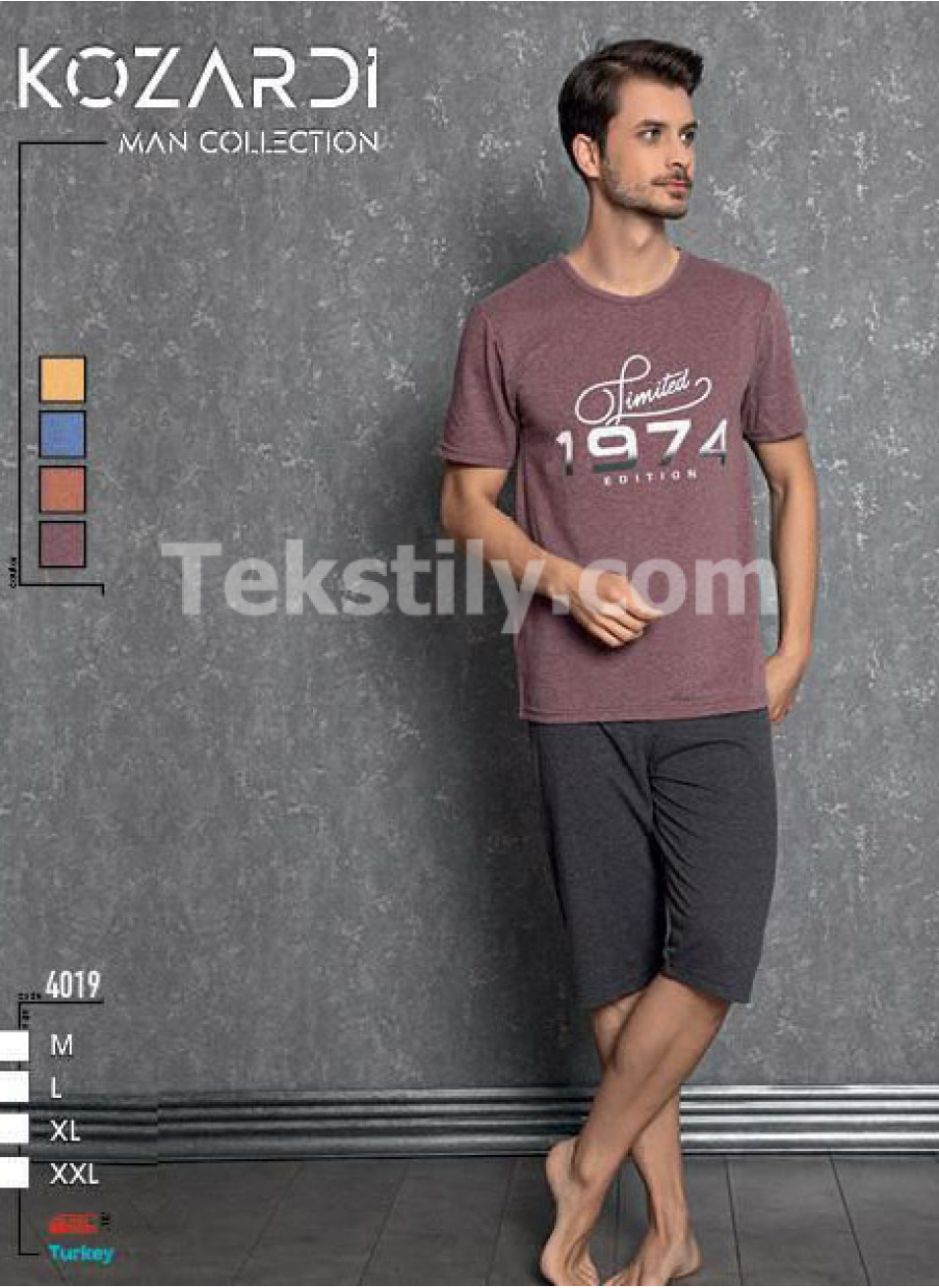 Мужской Комплект Футболка и Капри KOZARDI (M+L+XL+2XL)