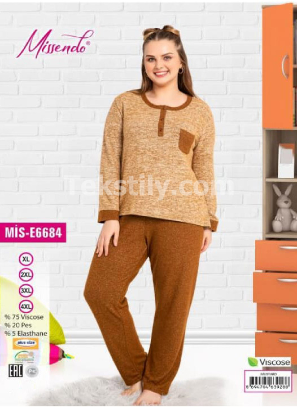 Женская Пижама Missendo (XL+2XL+3XL+4XL)