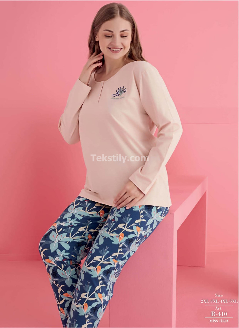 Женская Пижамa Miss Tiko (2XL+3XL+3XL+4XL+5XL)