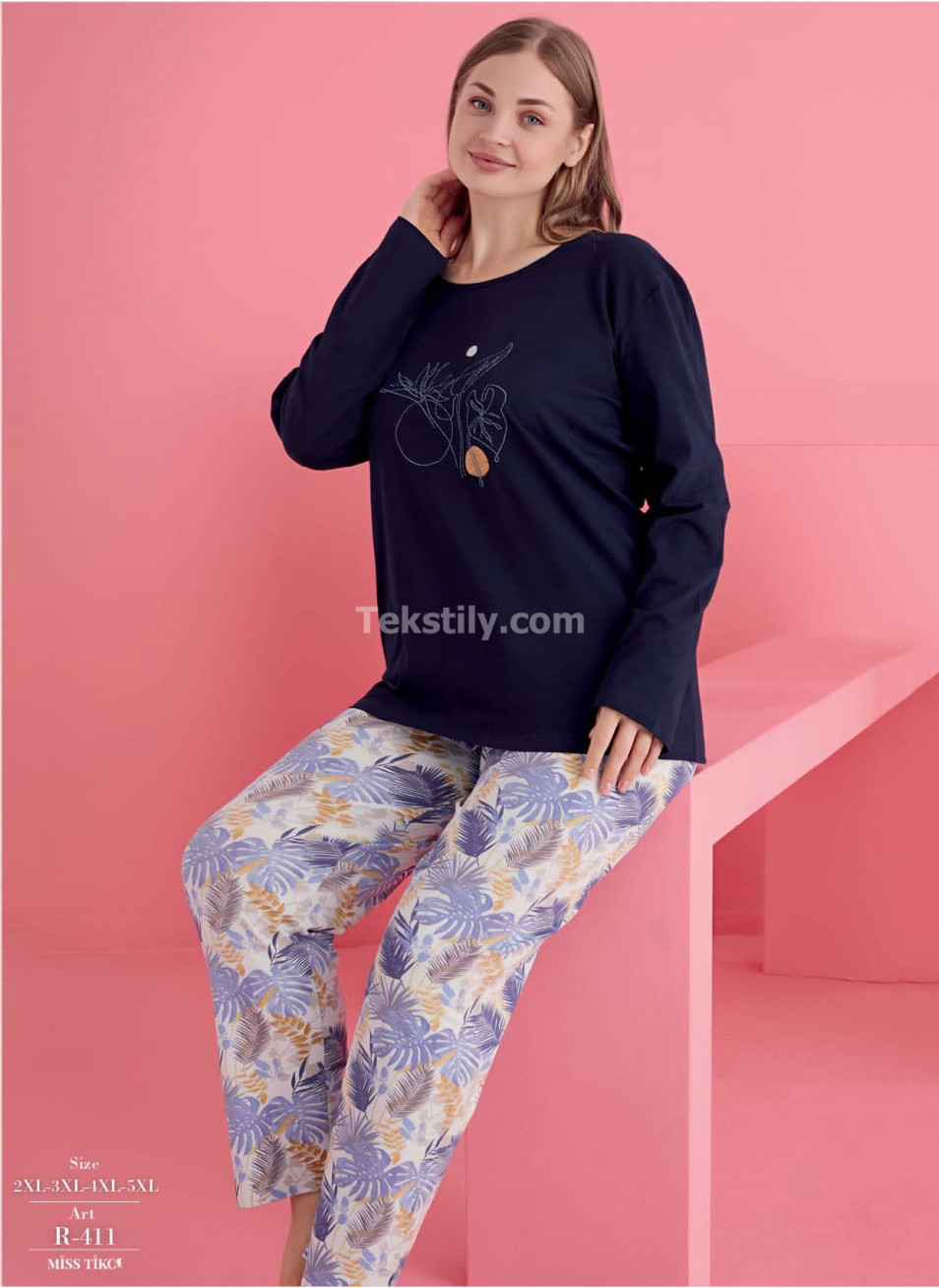 Женская Пижамa Miss Tiko (2XL+3XL+3XL+4XL+5XL)