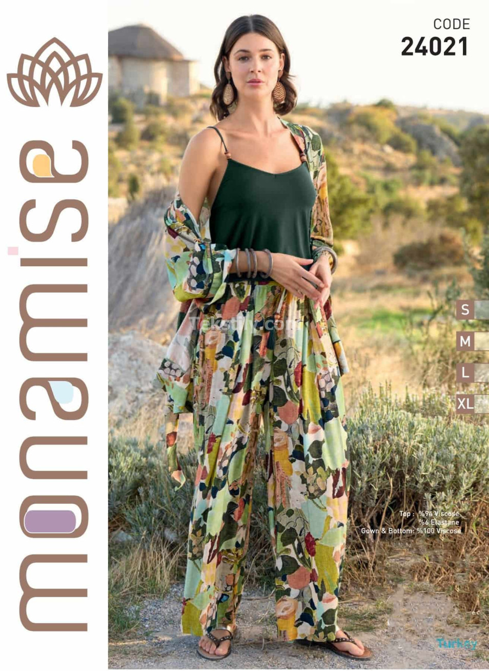 Женская пижама 3-КА MONAMISE (S+M+L+XL)
