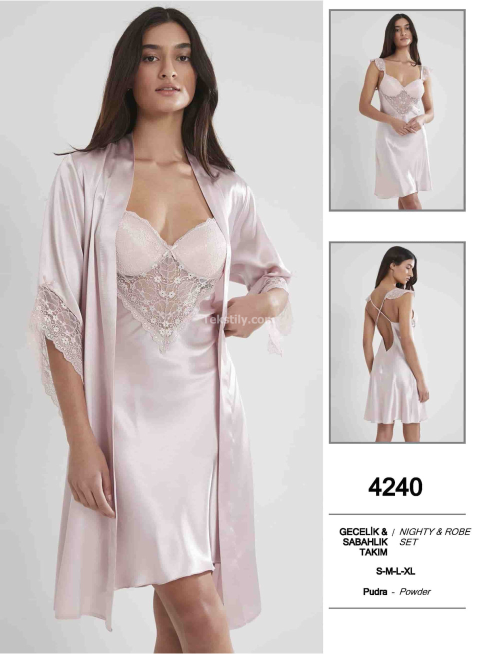 Пеньюар с халатом (S,M,L,XL) Pierre Cardin