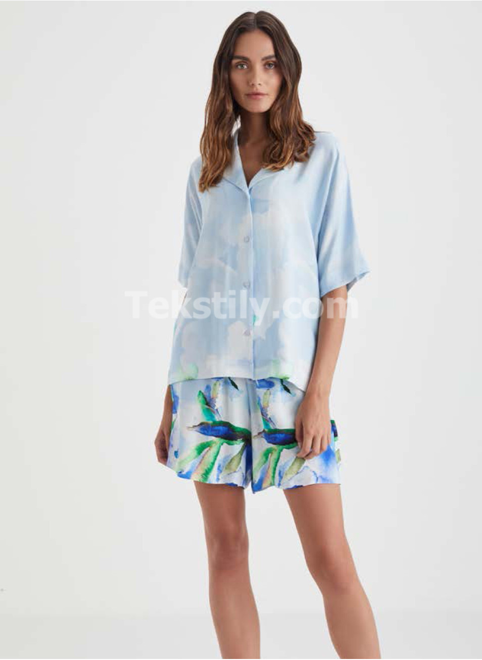 Женский комплект с шортами Penye Mood 2025 (S,M,L,XL)