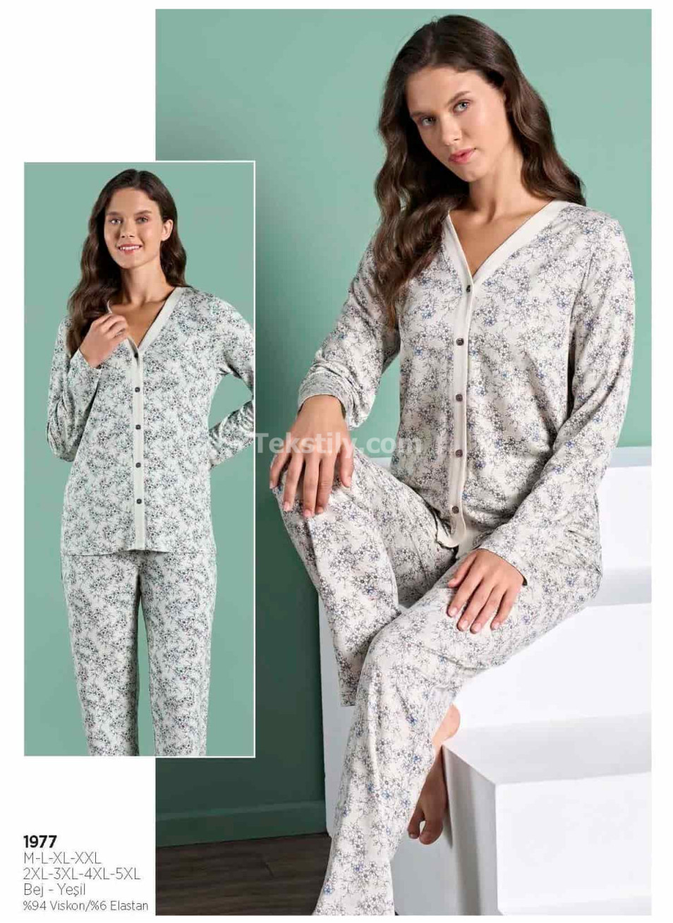 Женская Пижама Pijadore 2025/26 (2XL+3XL+4XL+5XL)