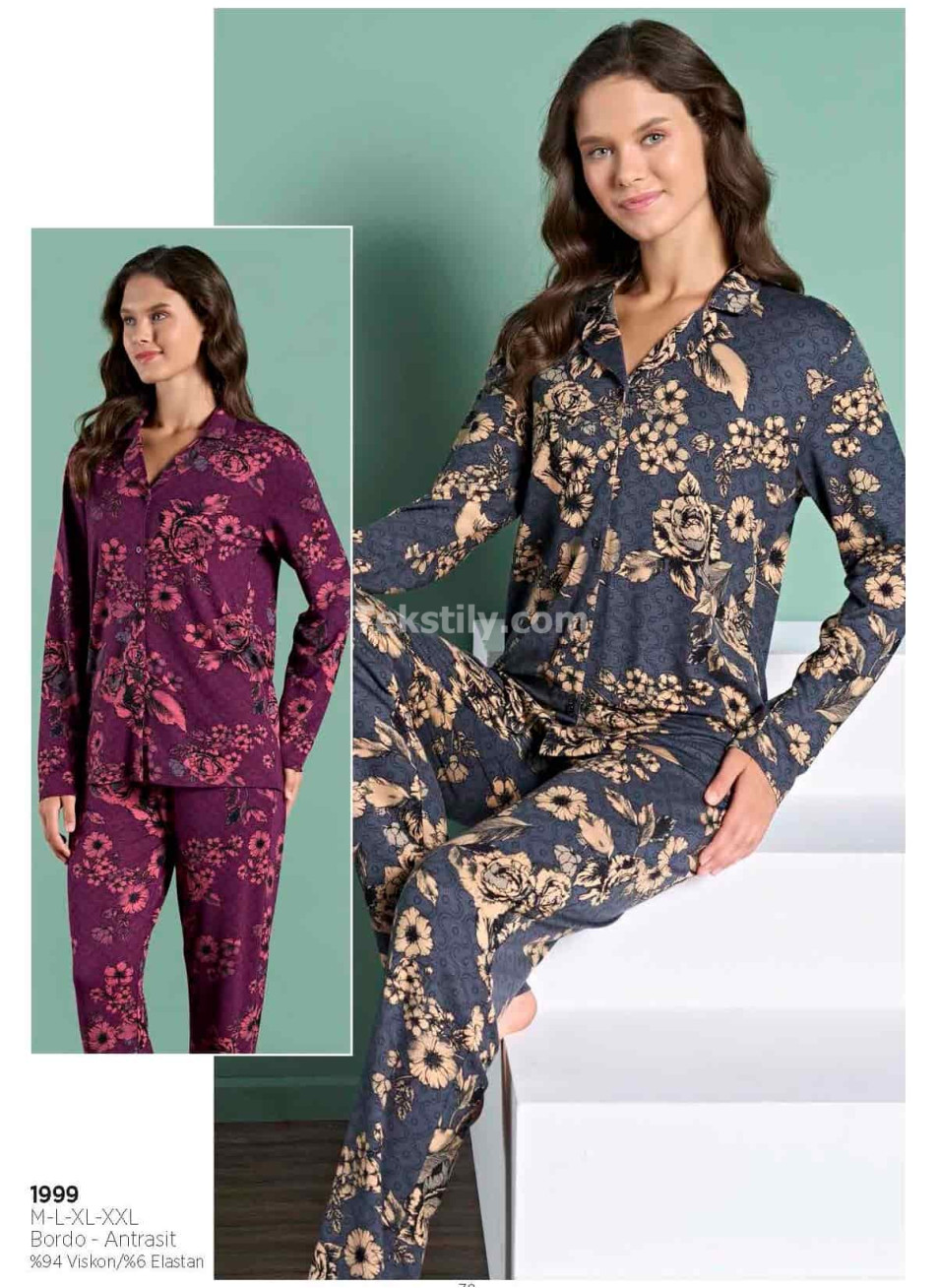 Женская Пижама Pijadore 2025/26 (2XL+3XL+4XL+5XL)