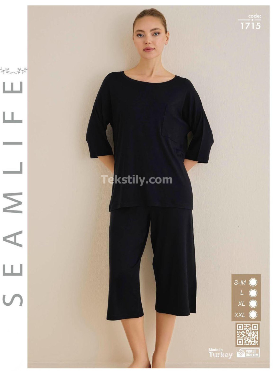 Женский комплект с капри Seamlife (S/M+L+XL+2XL)