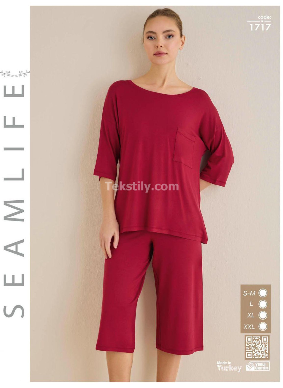 Женский комплект с капри Seamlife (S/M+L+XL+2XL)