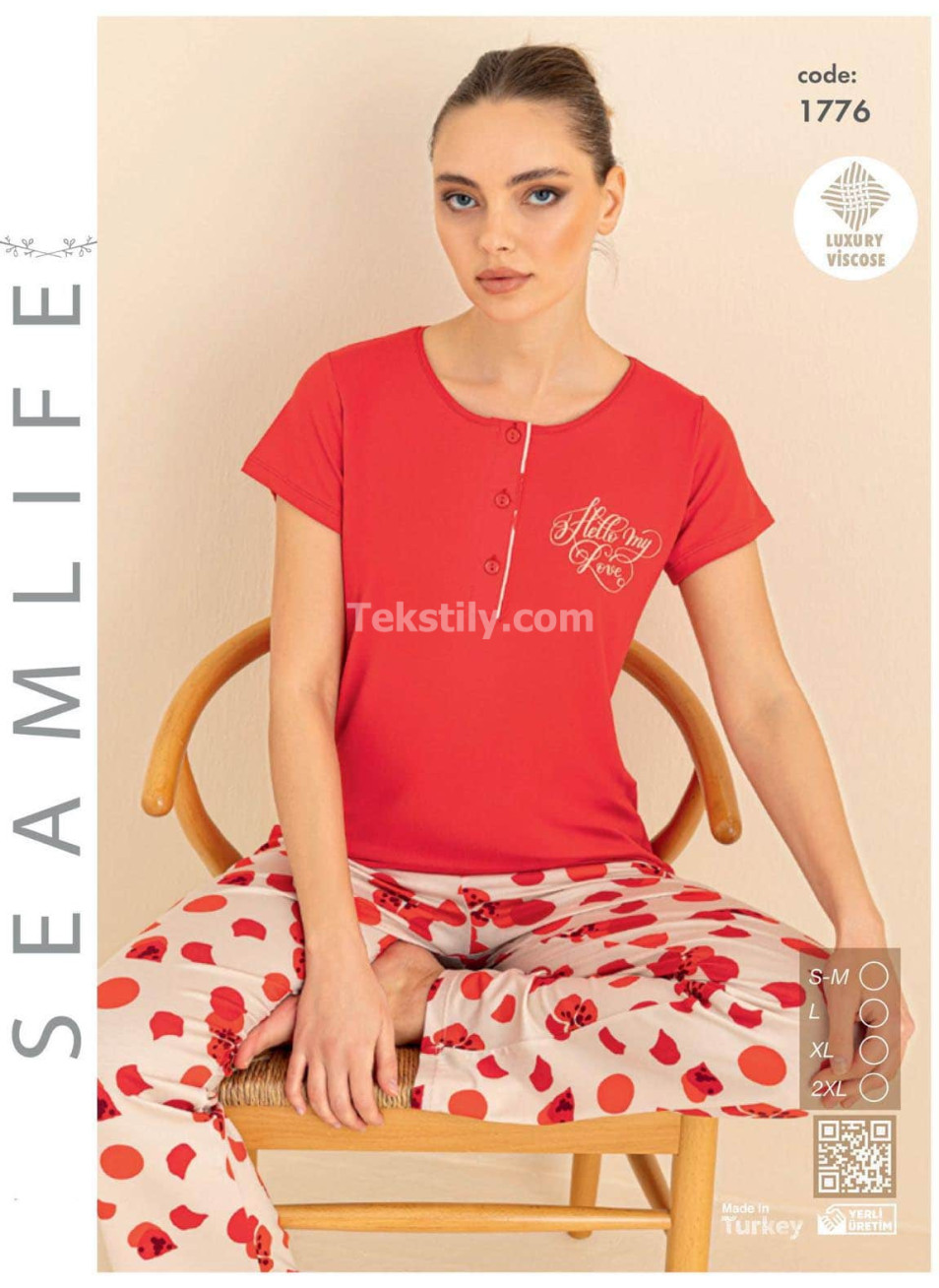Женский комплект с брюками SEAMLIFE (S/M+L+XL+2XL)