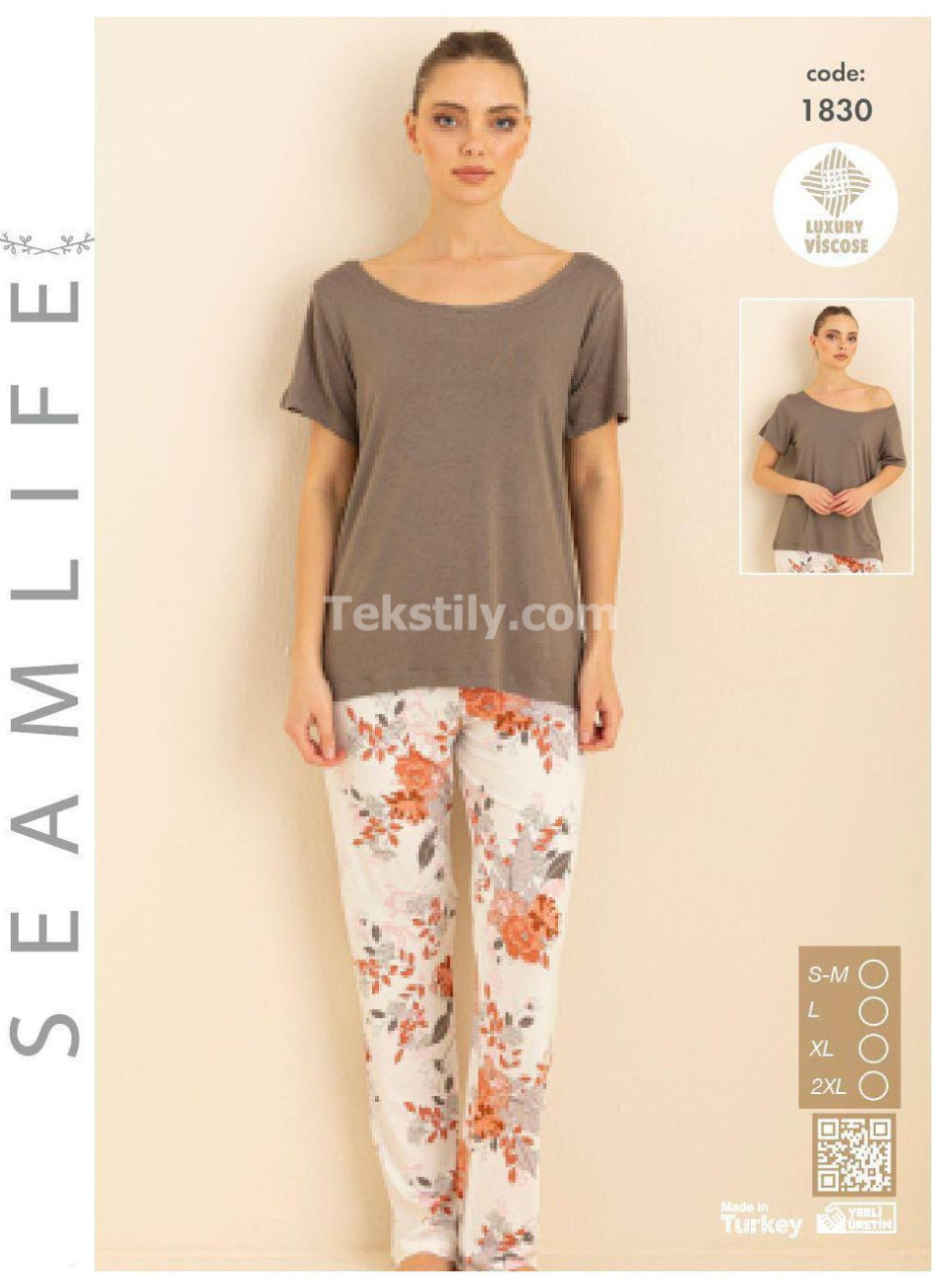 Женский комплект с брюками SEAMLIFE (S/M+L+XL+2XL)