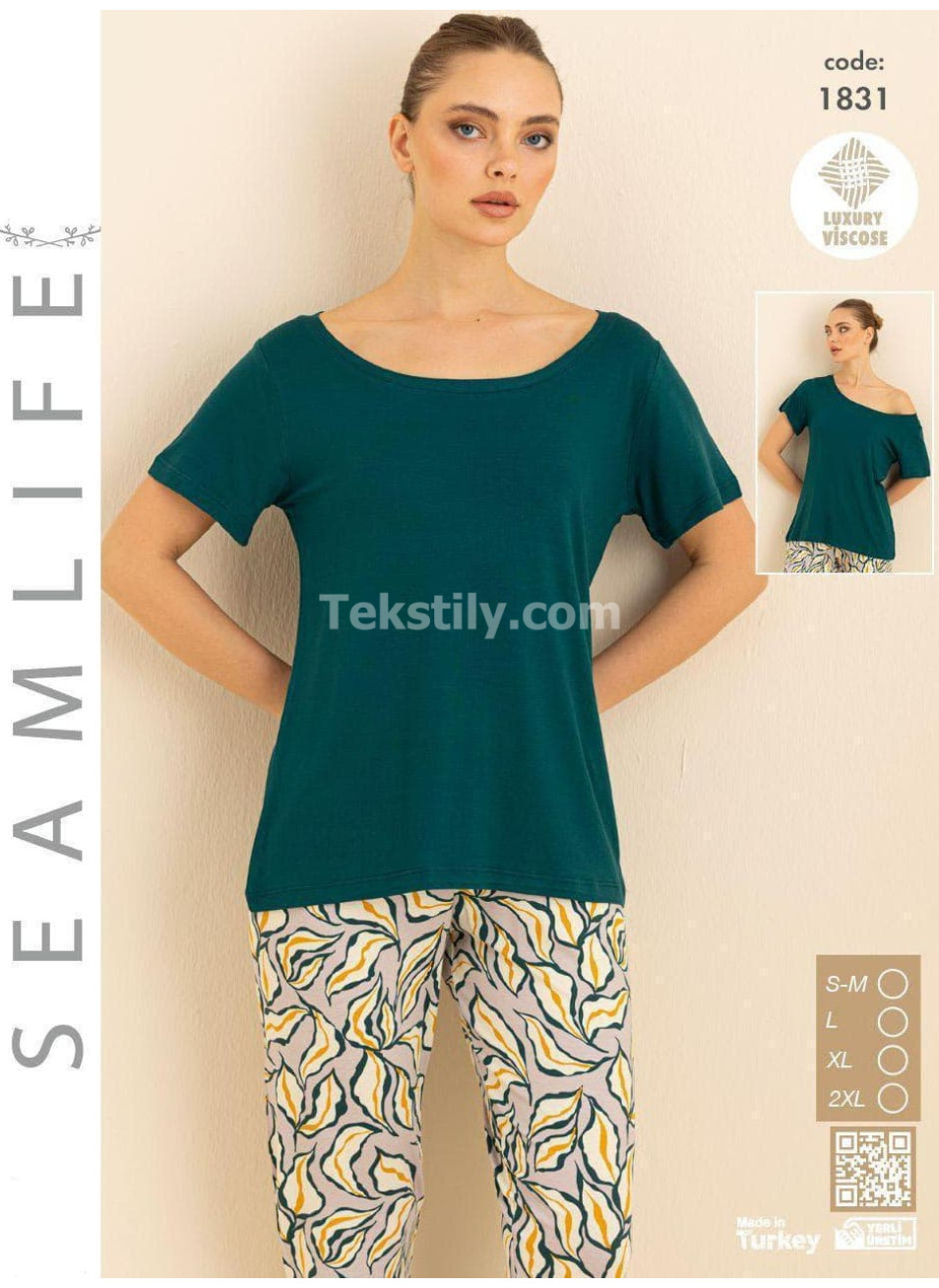 Женский комплект с брюками SEAMLIFE (S/M+L+XL+2XL)
