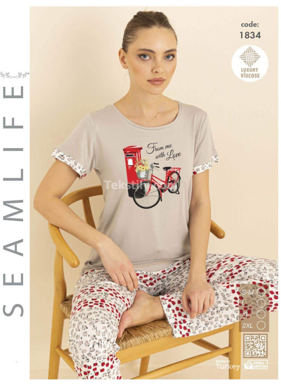 Женский комплект с брюками SEAMLIFE (S/M+L+XL+2XL)