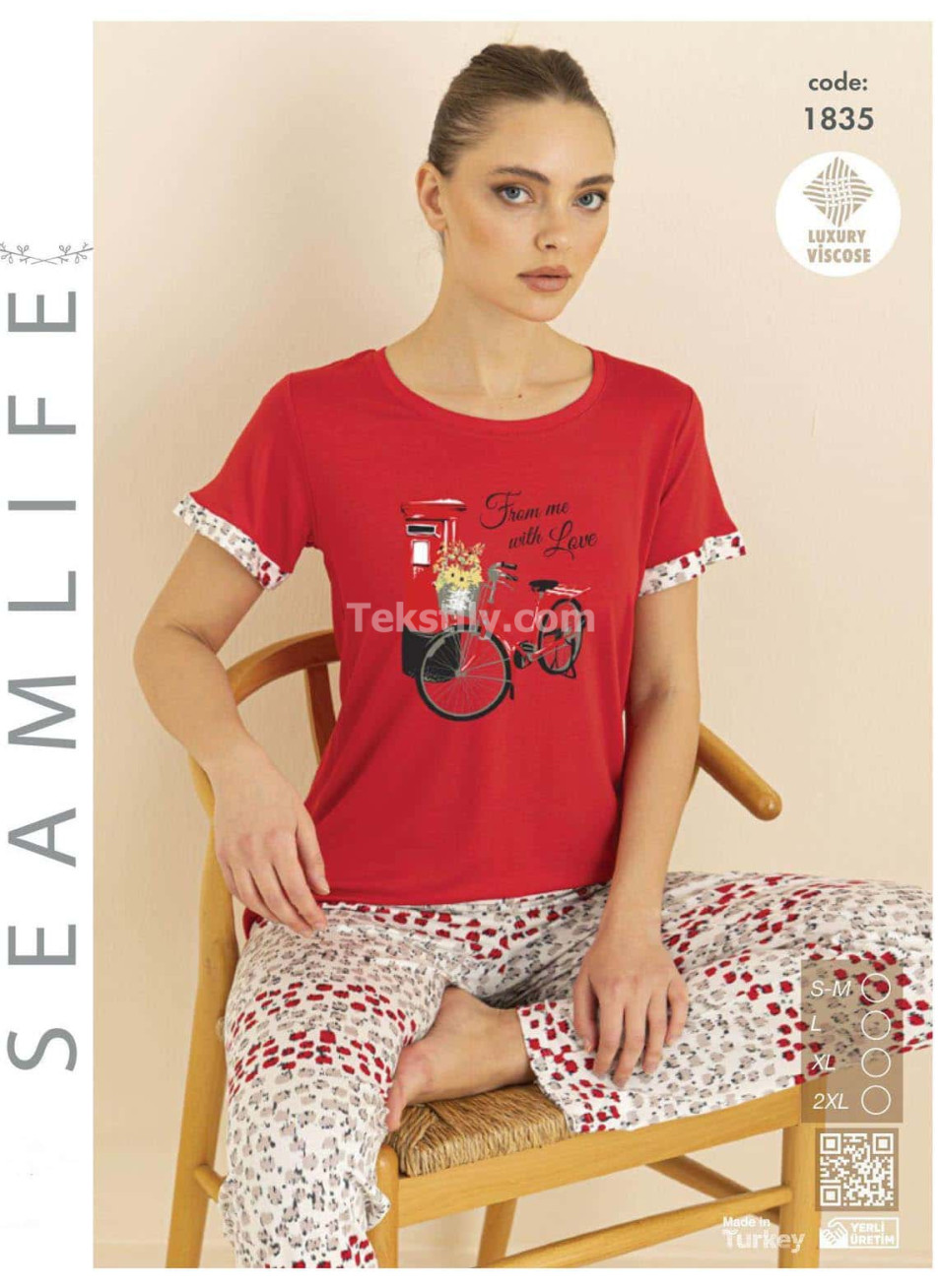 Женский комплект с брюками SEAMLIFE (S/M+L+XL+2XL)