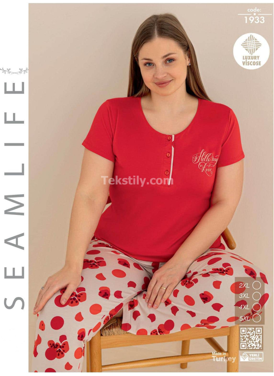 Пижама Женская SEAMLIFE (2XL+3XL+4XL+5XL)