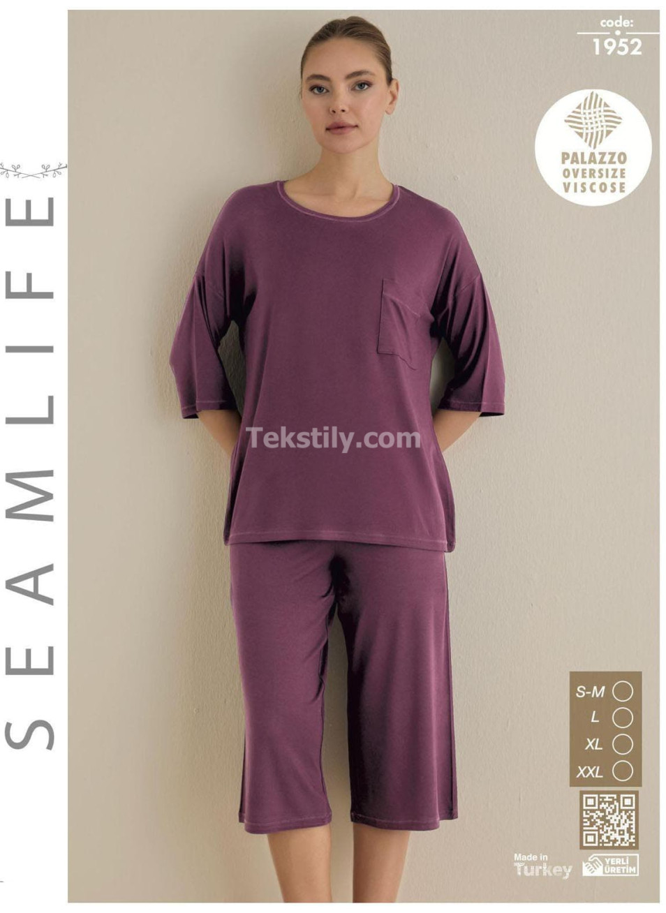 Женский комплект с капри Seamlife (S/M+L+XL+2XL)