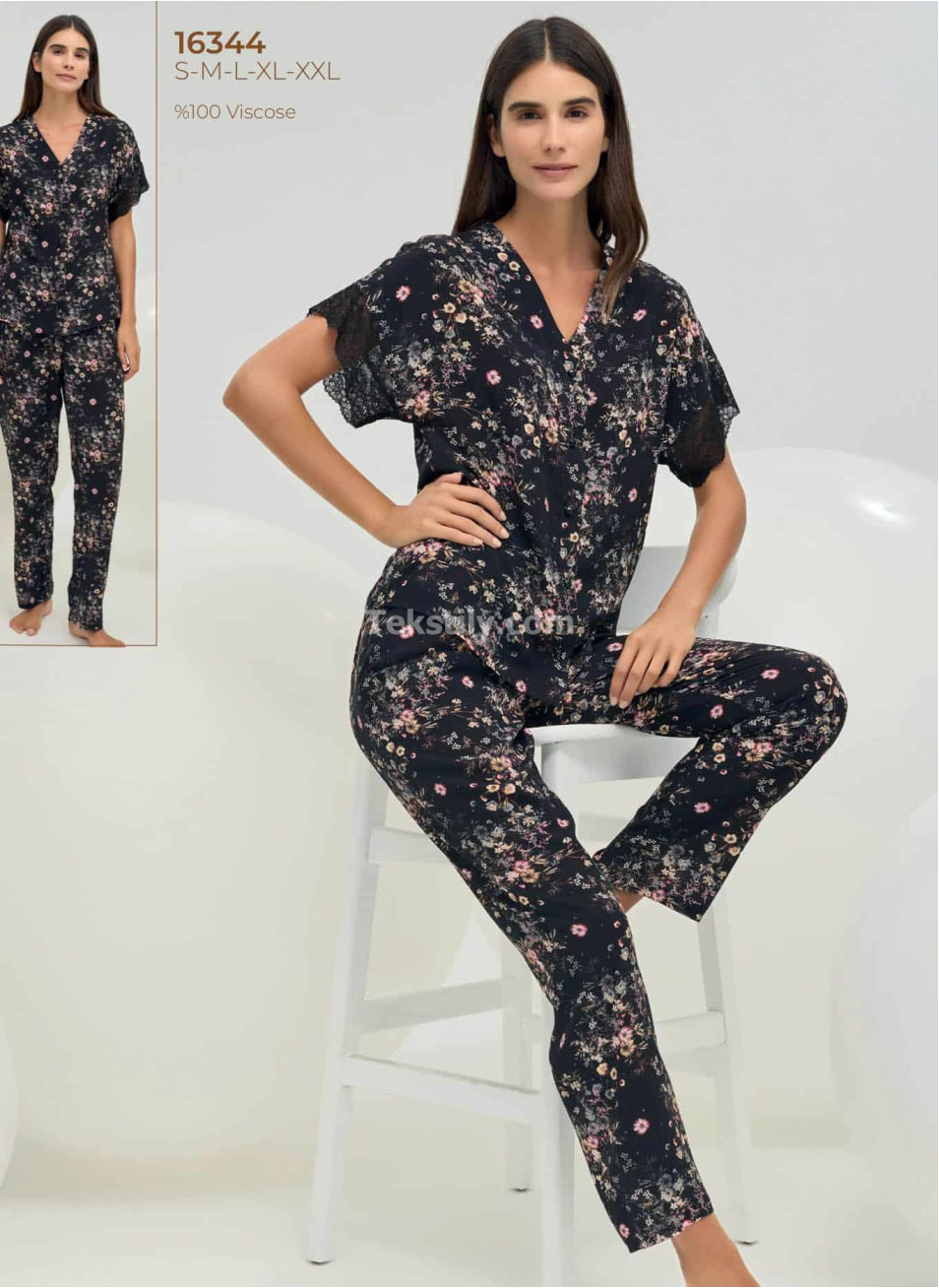 Женская пижама (S+M+L+XL+2XL) Sevim 2025