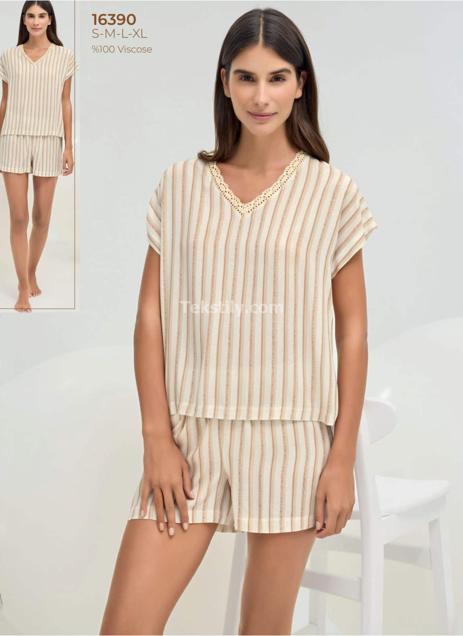Женский комплект с шортами Sevim 2025 (S+M+L+XL) 